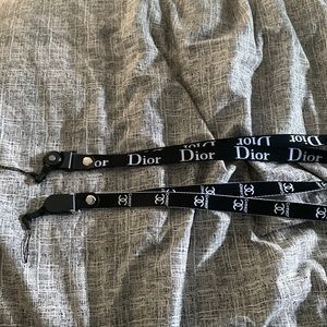 Dior and chanel key chain
